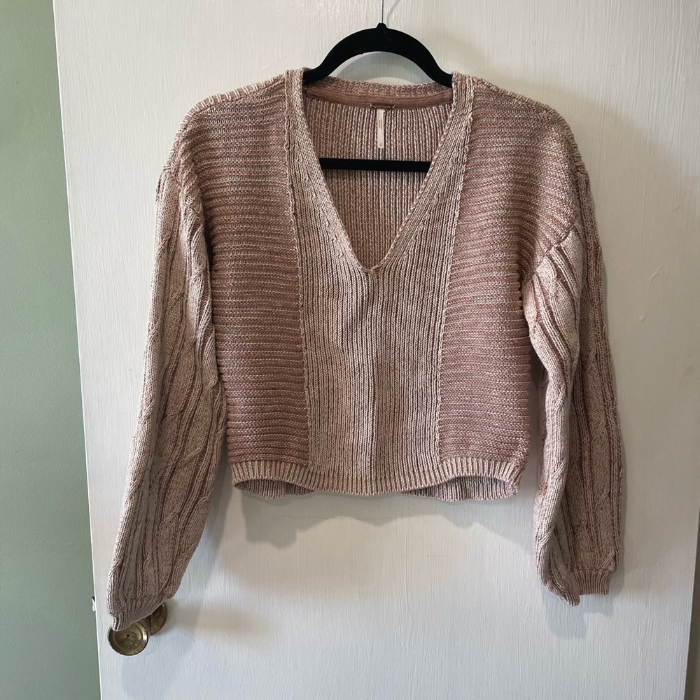 When it Rains V Neck Sweater